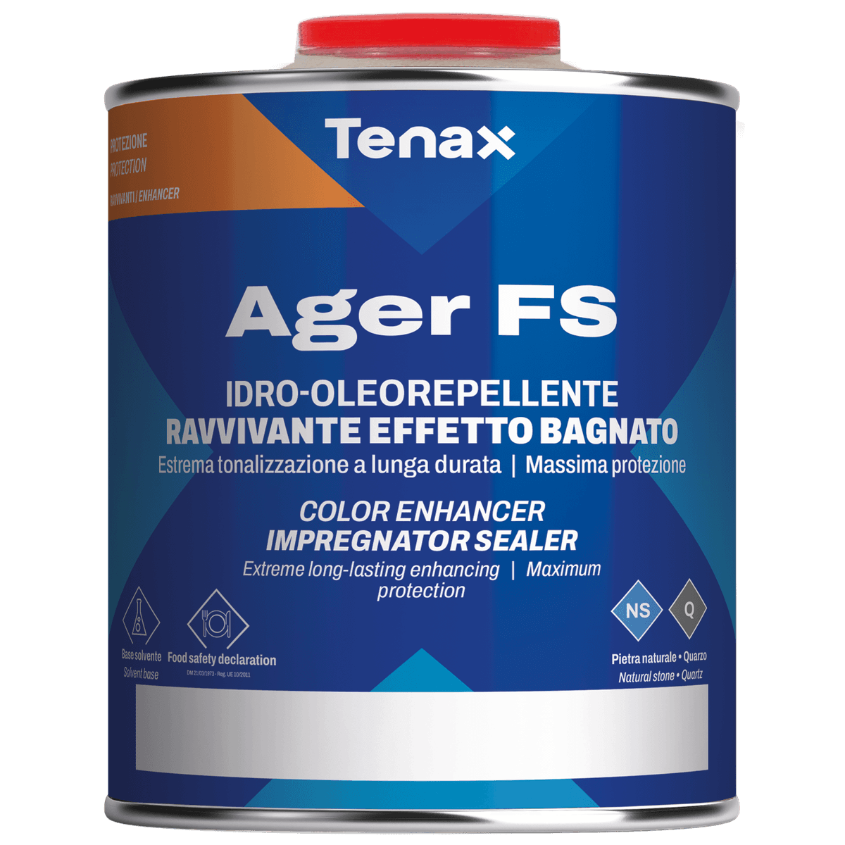 Покрытие Ager FOOD SAFE (усилитель цвета/мокрый камень) 0,25л TENAX 039.230.640