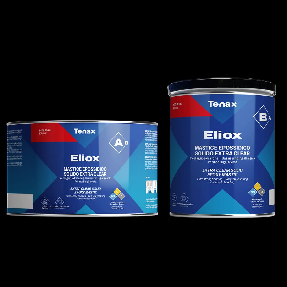 Клей эпоксидный ELIOX A+B (прозрачный/густой) 1+0,5л TENAX 039.210.6929