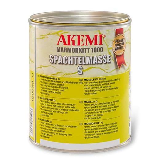 Пастообразная шпатлевка Akemi Marble Filler 1000 белая 1,7 кг S 10512